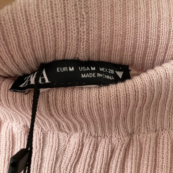 Zara Ribbed Flare Pants Medium BNWT - Picture 5 of 6